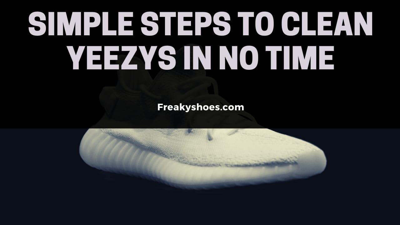 How to clean hot sale yeezys white