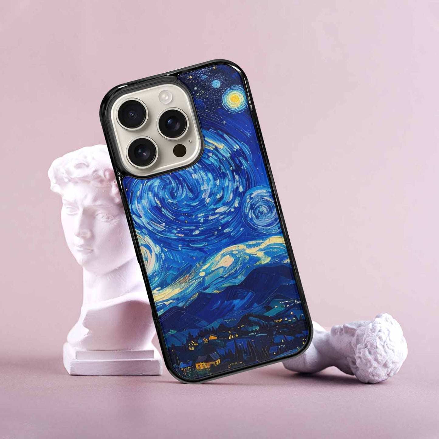 iPhone 16 Pro Case — Starry Night Van Gogh Paint Art, Personalized Phone Case