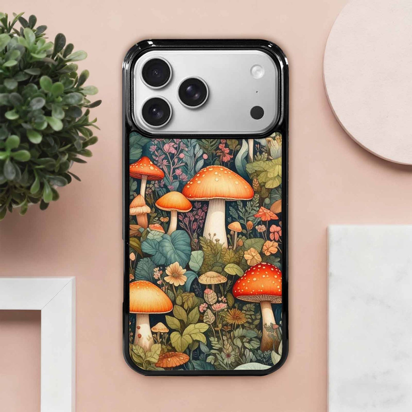 iPhone 17 Pro Max Case — Mushrooms Botanicalmushrooms P Nqy Floral, Custom Print Case Cover
