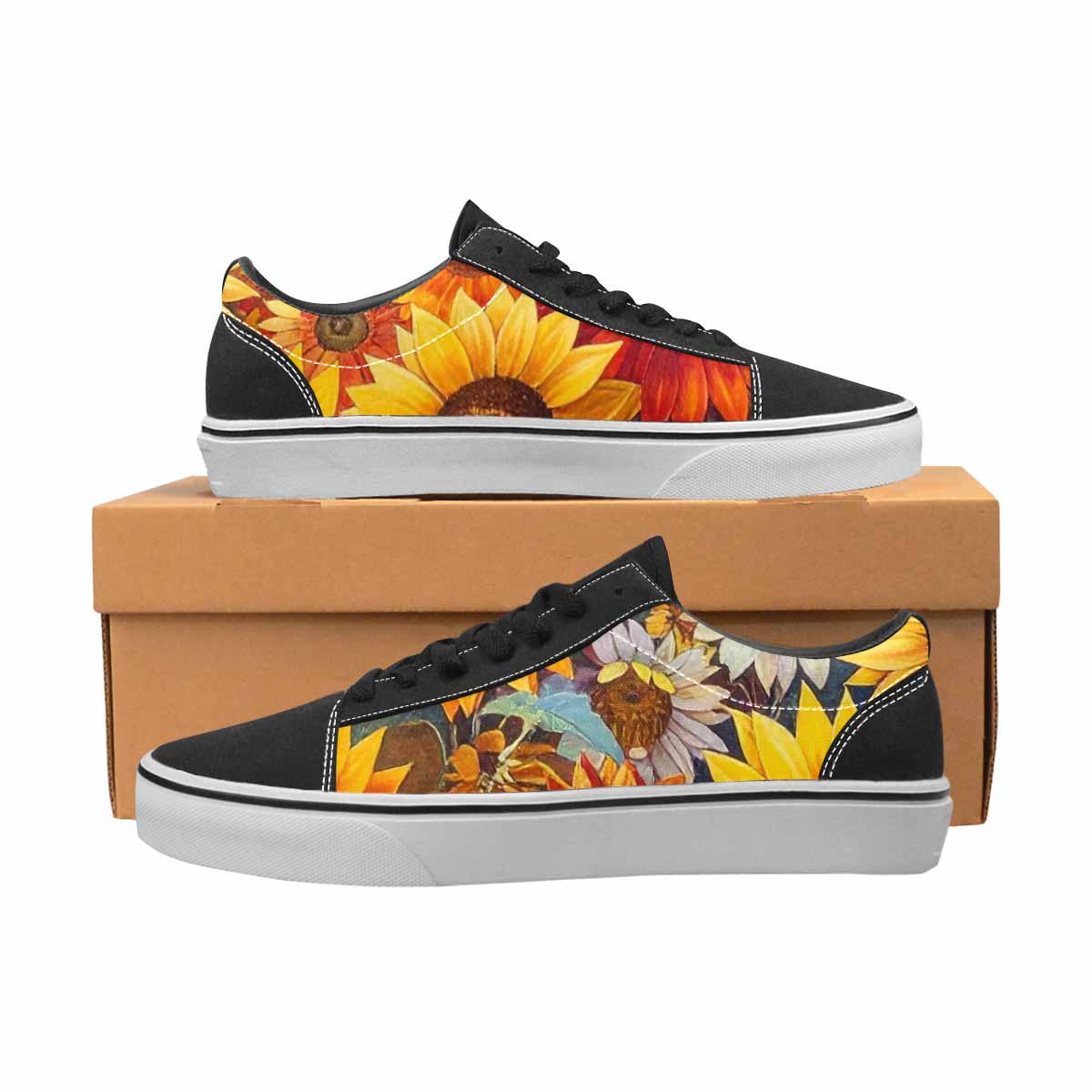 WOMEN'S Sunflower Burst Lace-Up Canvas Y2K Shoes