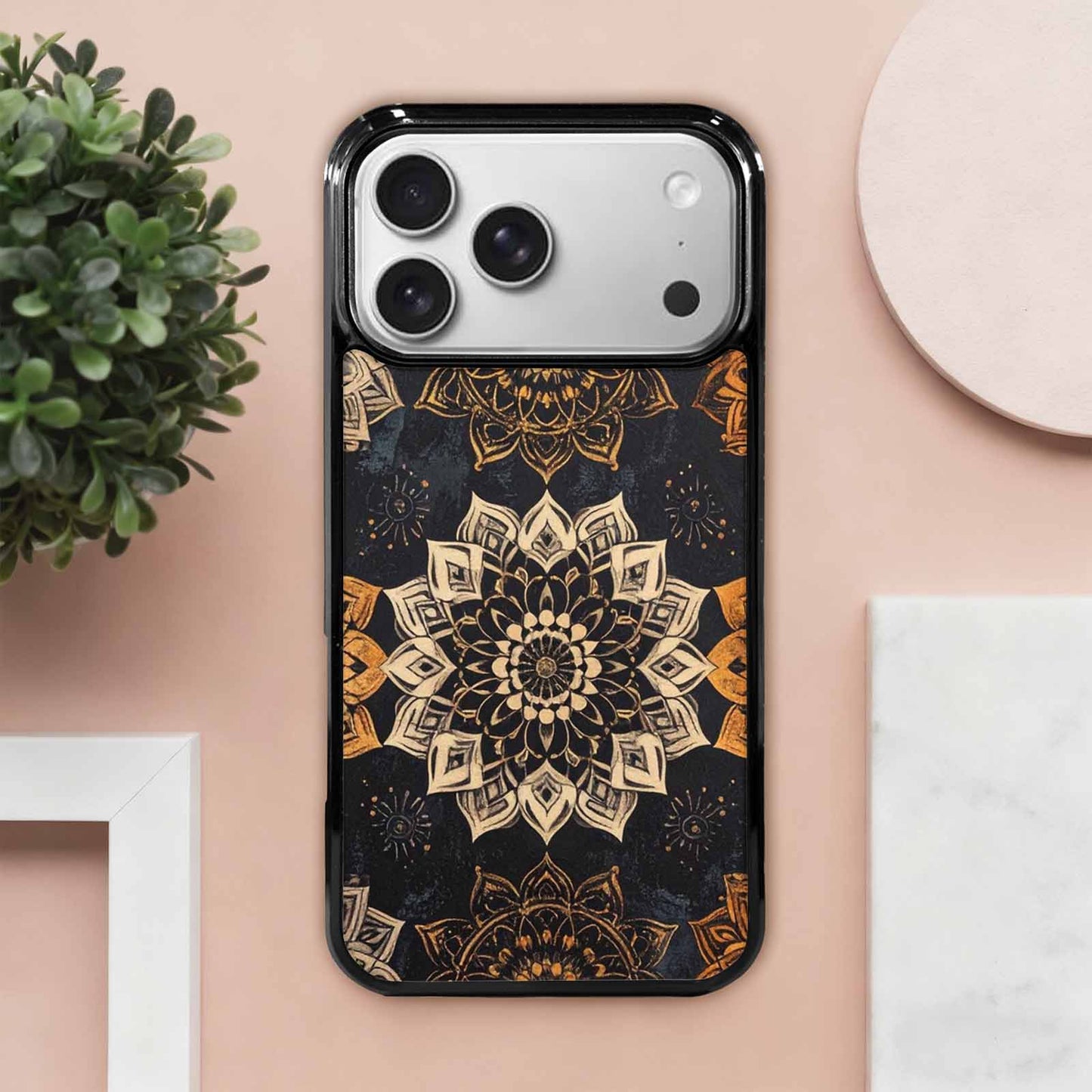 iPhone 17 Pro Max Case — Small Mandala Pattern, Randomly Floral, Custom Designed Case Cover