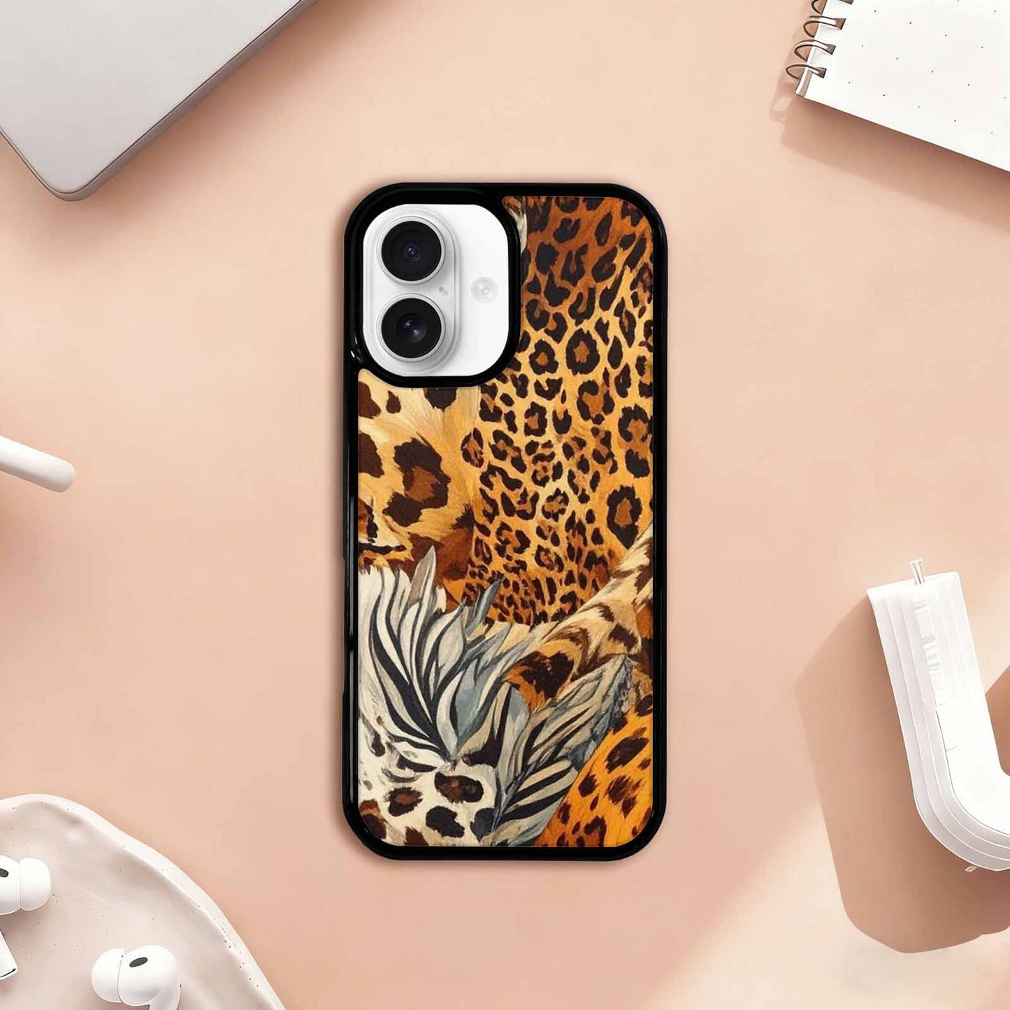 iPhone 17 Case — Small Animal Print Pattern, Animal Print, Custom Designed Case Cover