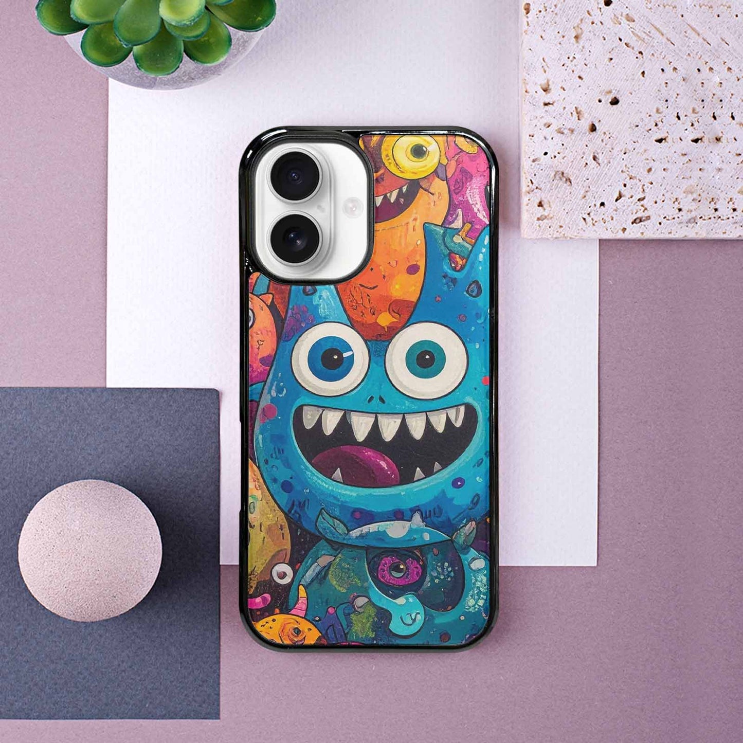 iPhone 16 Case — Goofy Cartoon Monster, Original Design Phone Case