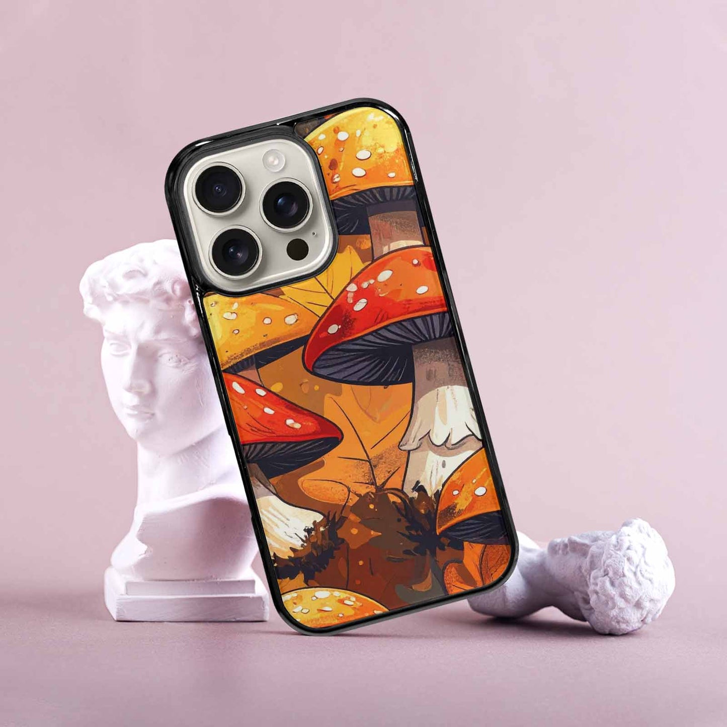 iPhone 16 Pro Case — Bold Autumn Mushroom Bold Autumn Mushroom, Custom Made Phone Cover