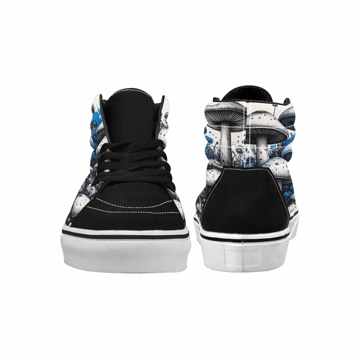 MEN'S Mushrooms (general) High Top Canvas Wallpaper Art Custom Sneakers