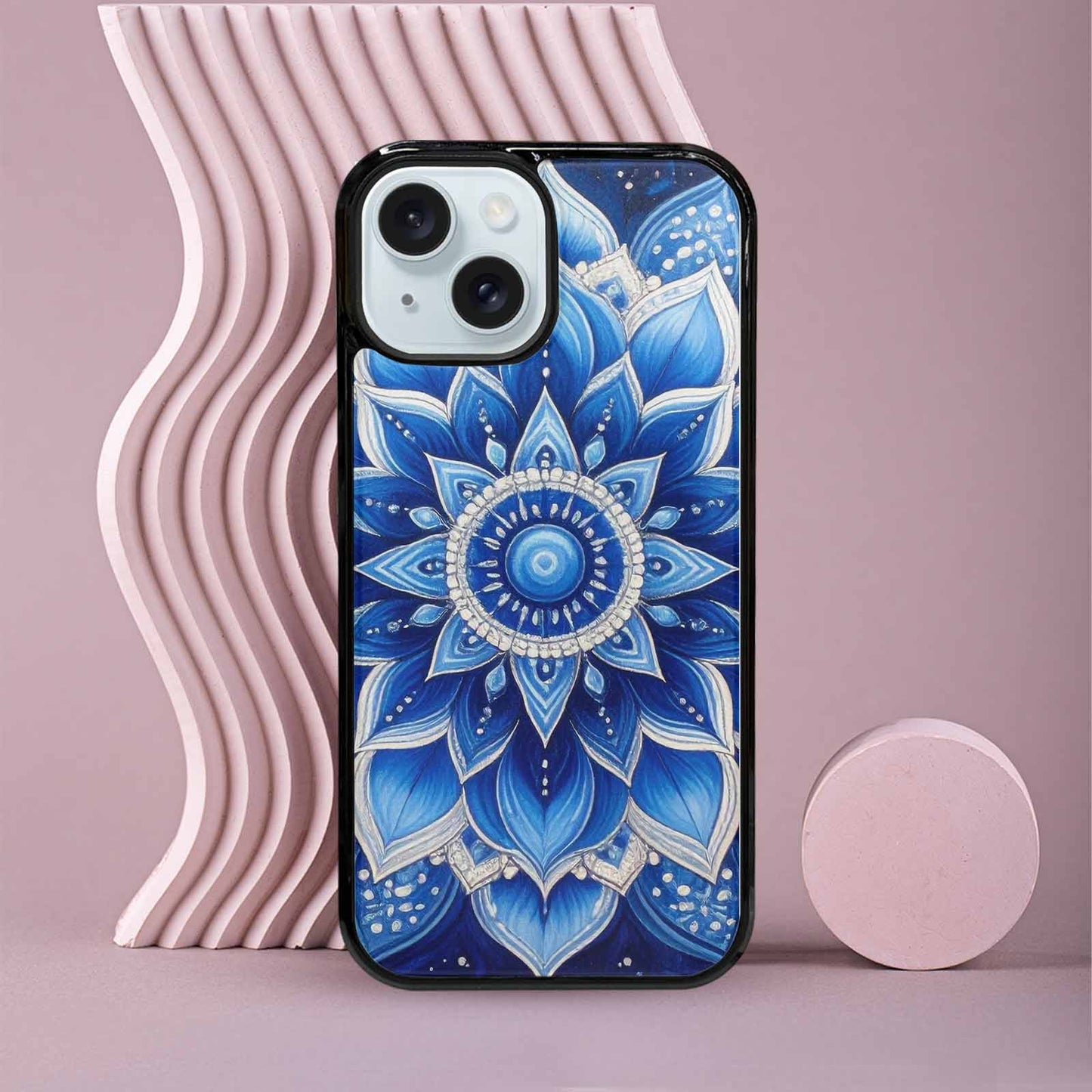 iPhone 15 Case — Mandala Bohemian Print Edge To Edge, Personalized Phone Case