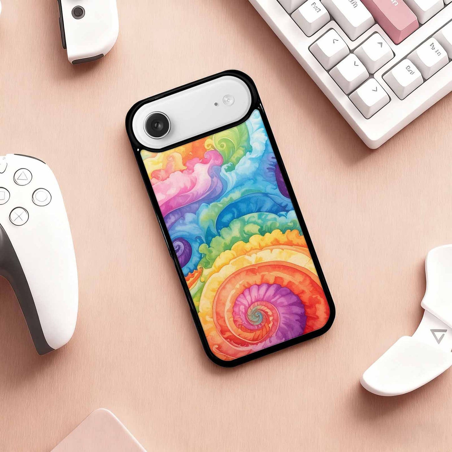 iPhone 17 Air Case — Tie Dye Swirls Tie Dye Tie, Unique Phone Case Design