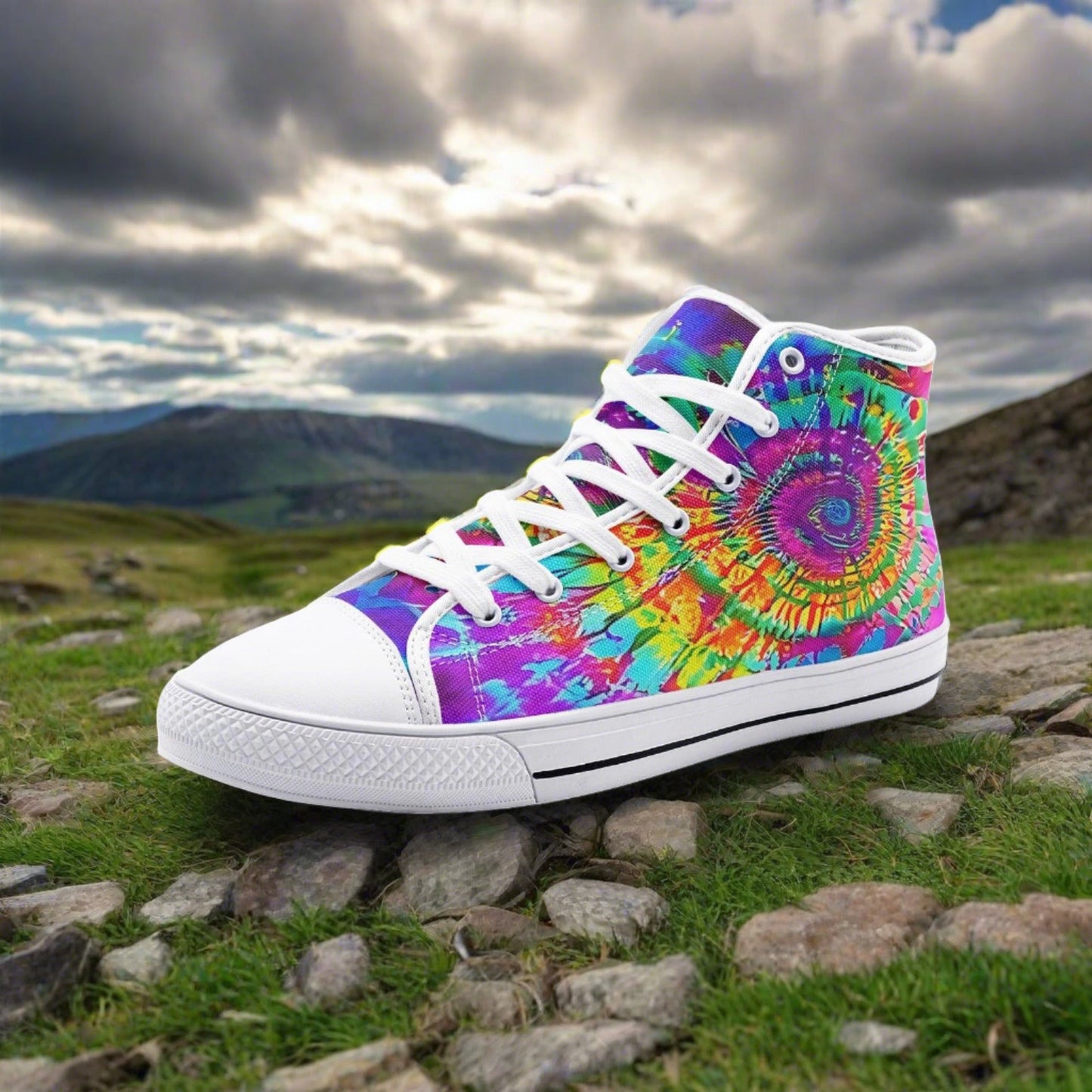 Koi Neon Electric Custom Bold Art - Freaky Shoes | Custom Art Sneakers