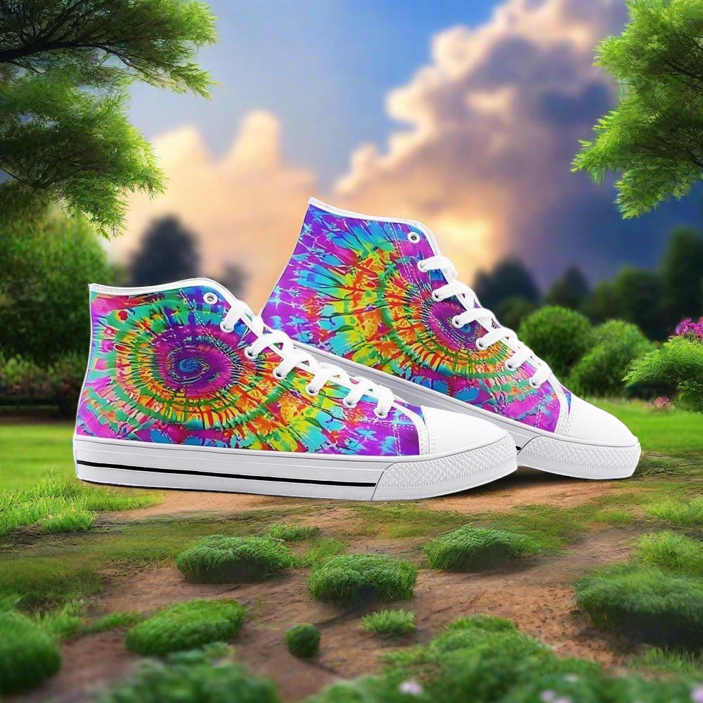 Tie Dye Shatter | ® Custom Sneakers | Unisex | Freaky Shoes®