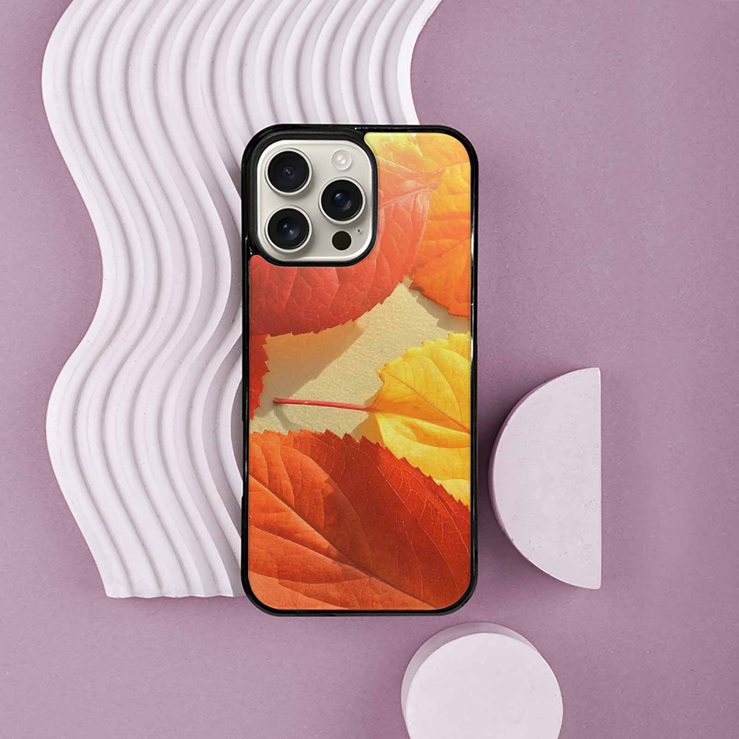 iPhone 16 Pro Max Case — Autumn Leaves, Unique Phone Case Design