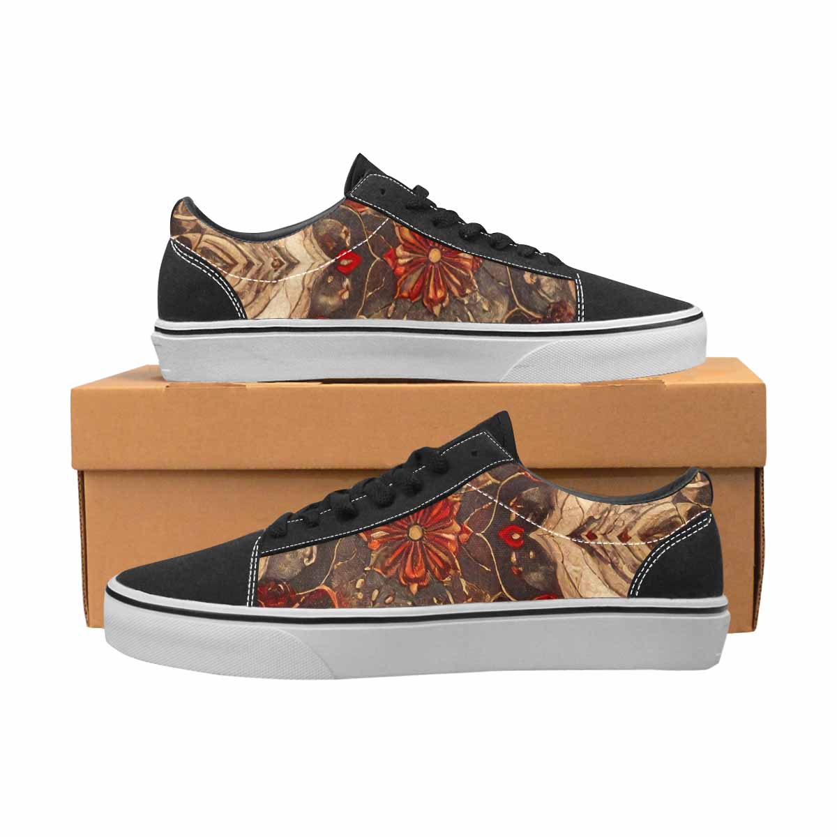 MEN'S Mandala Canvas Lace-Up Vivid Sneakers