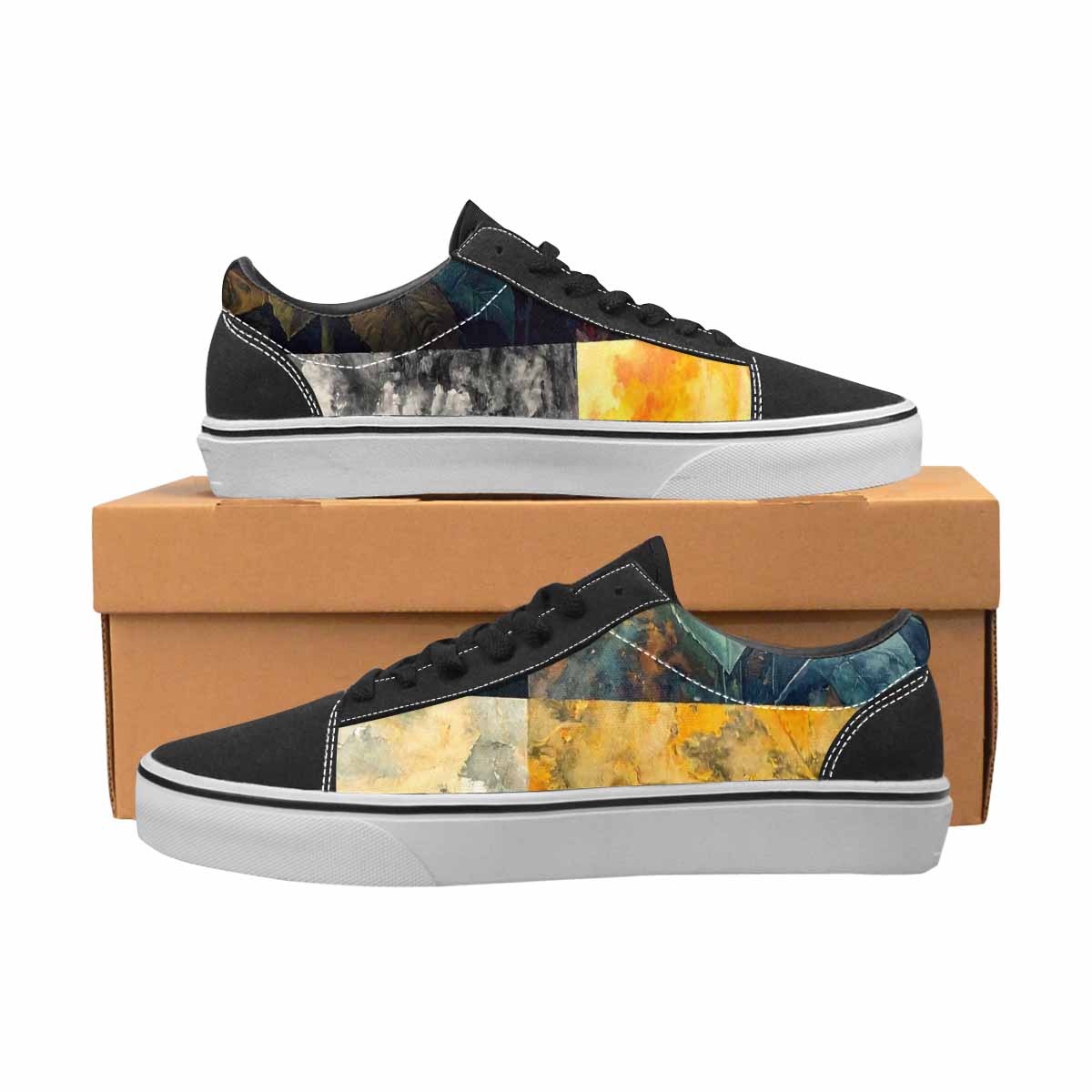 WOMEN'S Blend Melt Them Canvas Lace-Up Dark Academia Shoes