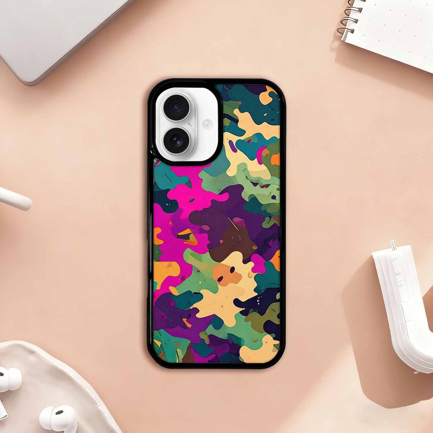 iPhone 17 Case — Small Military Camouflage Blotch Camo, Customized Protective Case