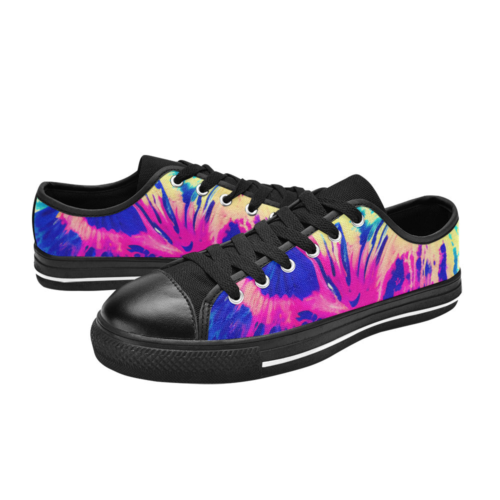 MEN'S Tie Dye Splash Retro Canvas Dreamcore Custom Shoes