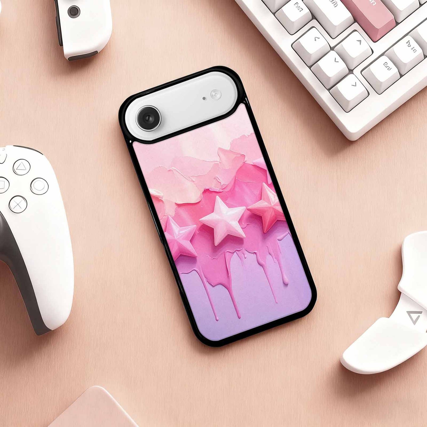 iPhone 17 Air Case — Seamless Repeating Pattern Of Overlapping Galaxy, Custom Art Phone Cover