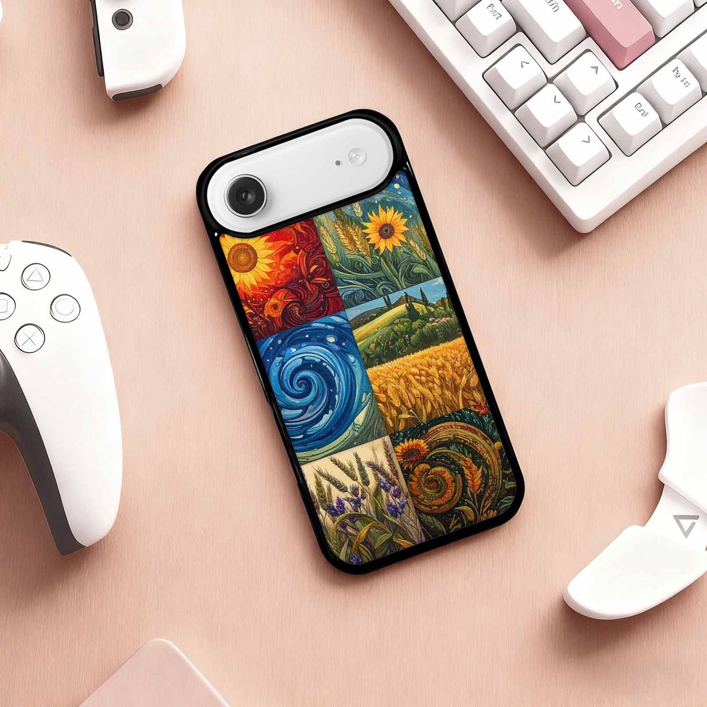 iPhone 17 Air Case — Small Van Gogh Style Swirl Galaxy, Unique Phone Case Design