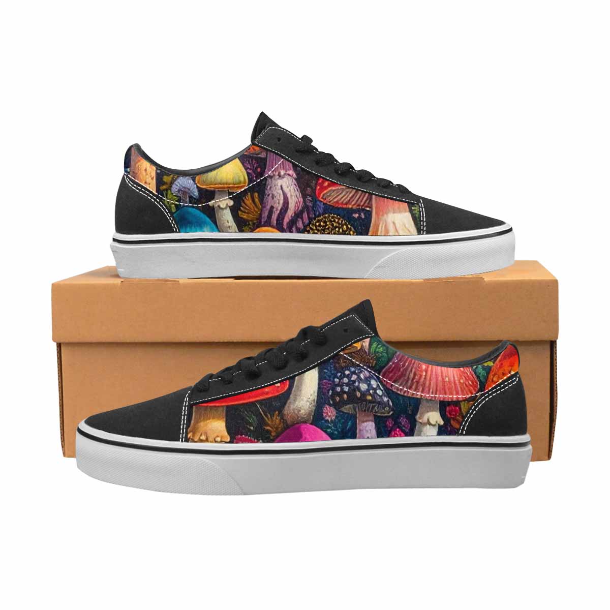 WOMEN'S Mushrooms Lace-Up Canvas Dreamcore Custom Shoes