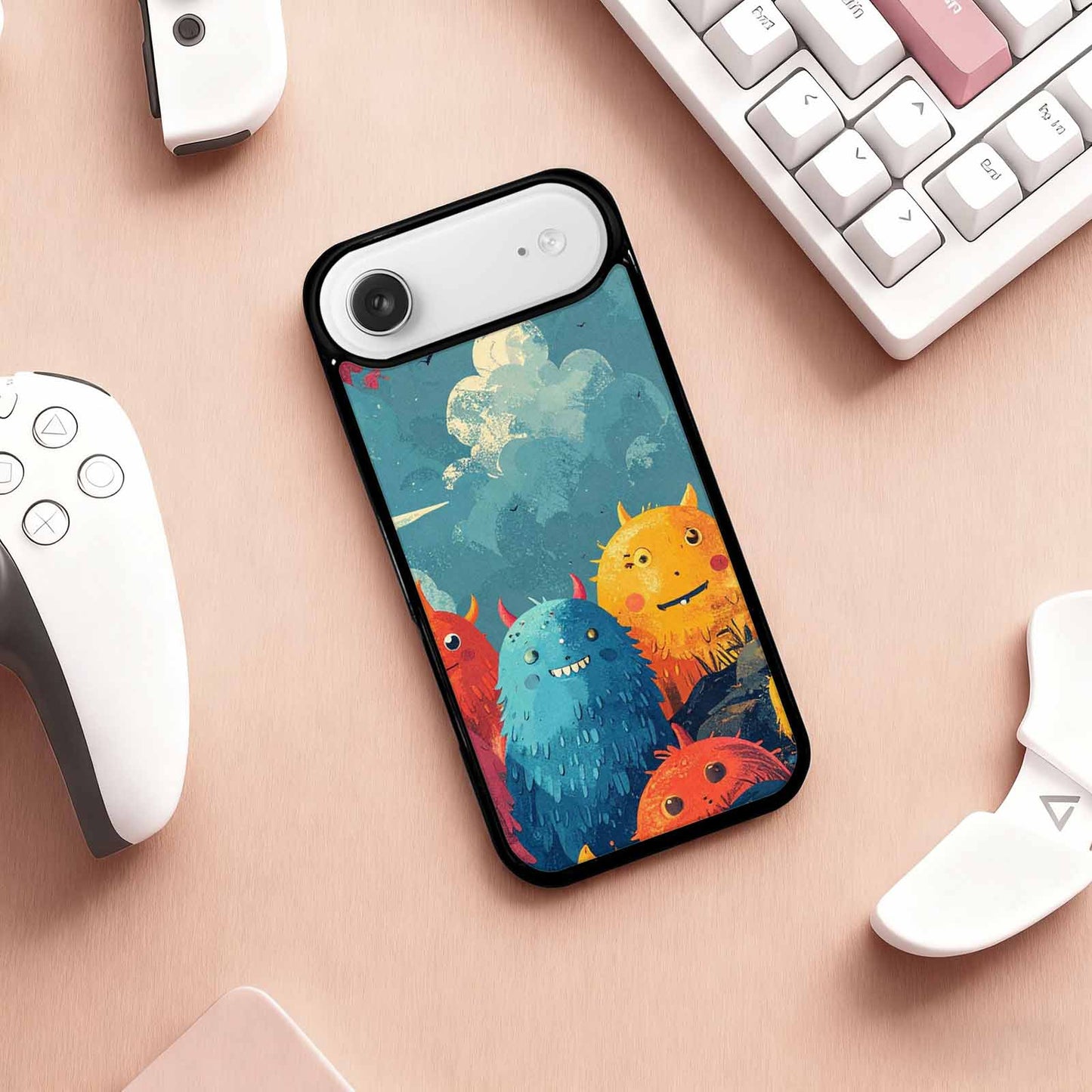 iPhone 17 Air Case — Vintage Monsters Lighthouse Retro Vintage, Custom Phone Case