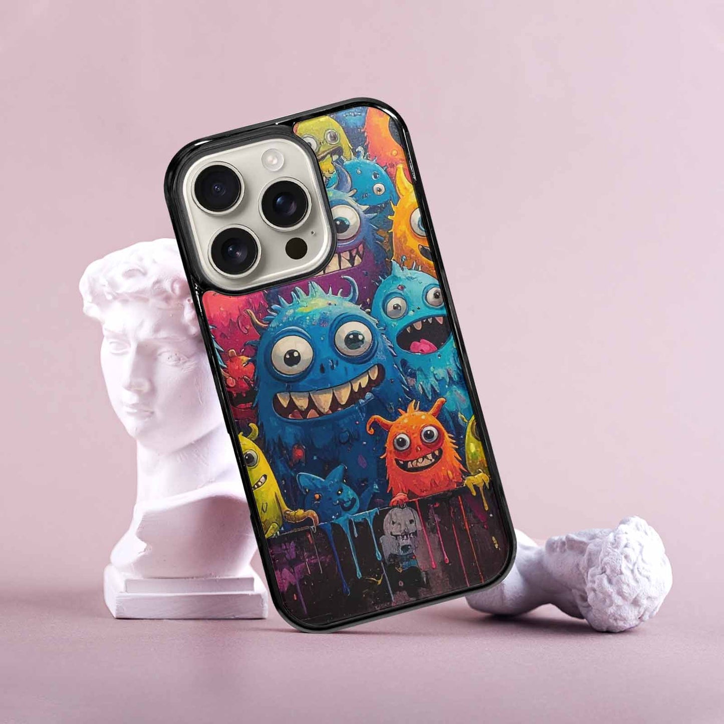 iPhone 16 Pro Case — Monsters General Cartoon Monst, Custom Designed Case Cover