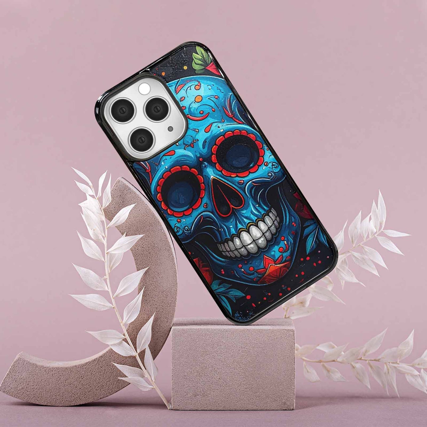 iPhone 15 Pro Max Case — Graffiti Skull, Original Design Phone Case