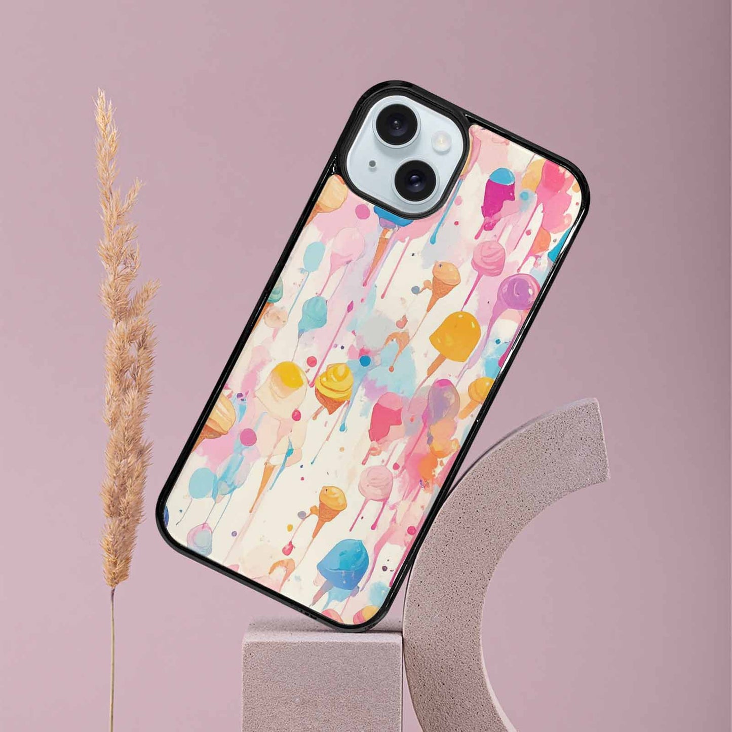iPhone 15 Plus Case — Ice Cream Motif Ice Cream Motifs, Original Design Phone Case
