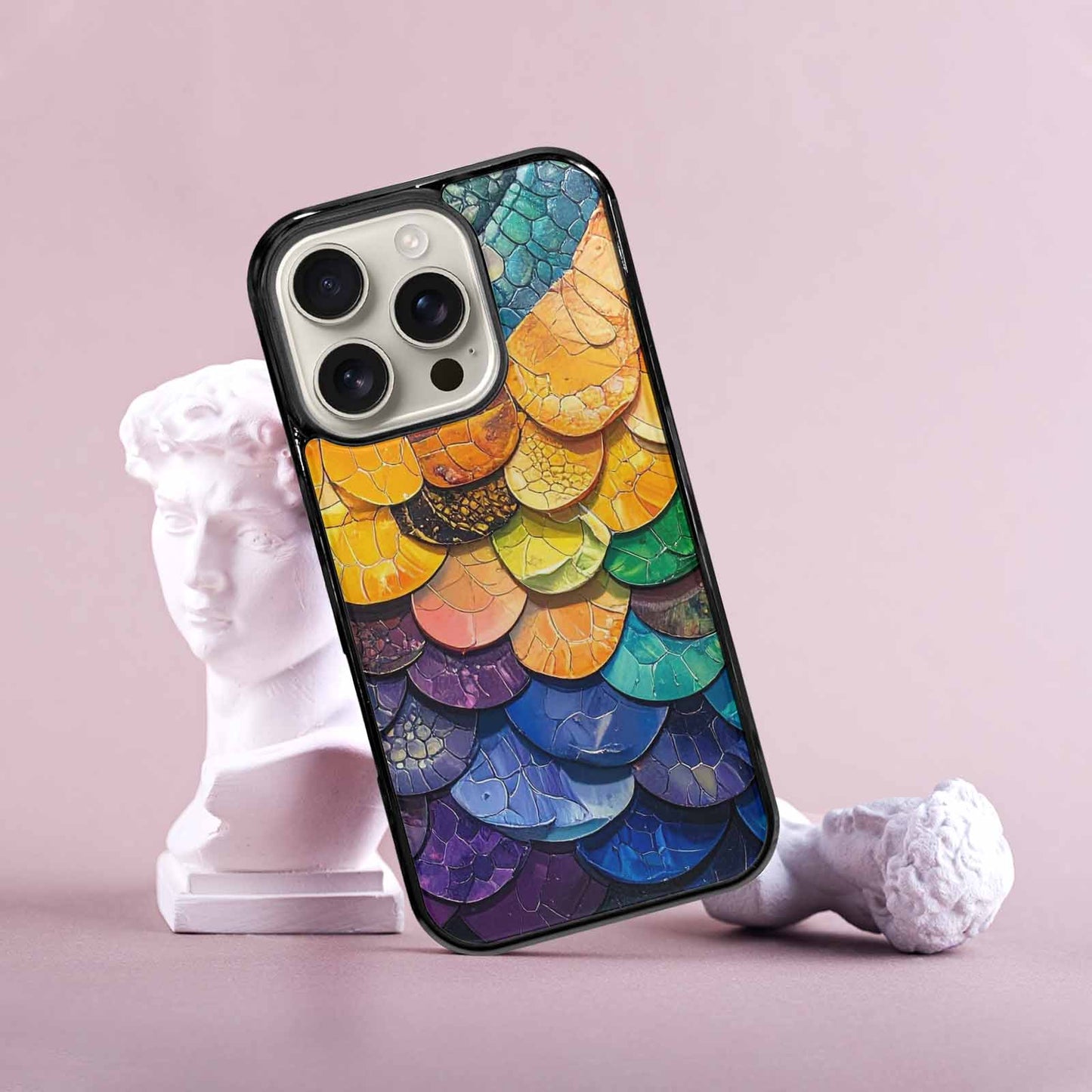 iPhone 16 Pro Case — Reptile Scale Full Color Vibrant Reptile, Custom Phone Case