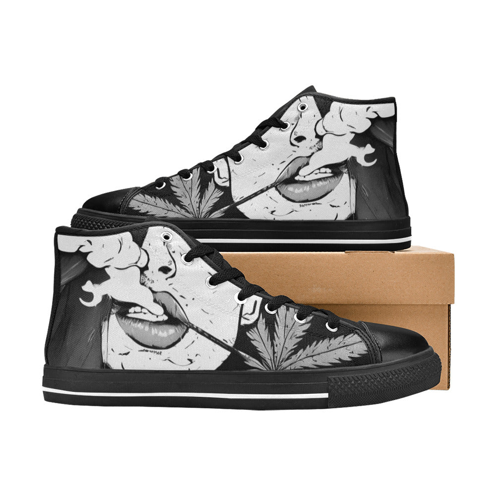 WOMEN'S Cc 420 Woman Weed High Top Canvas Cottagecore Sneakers