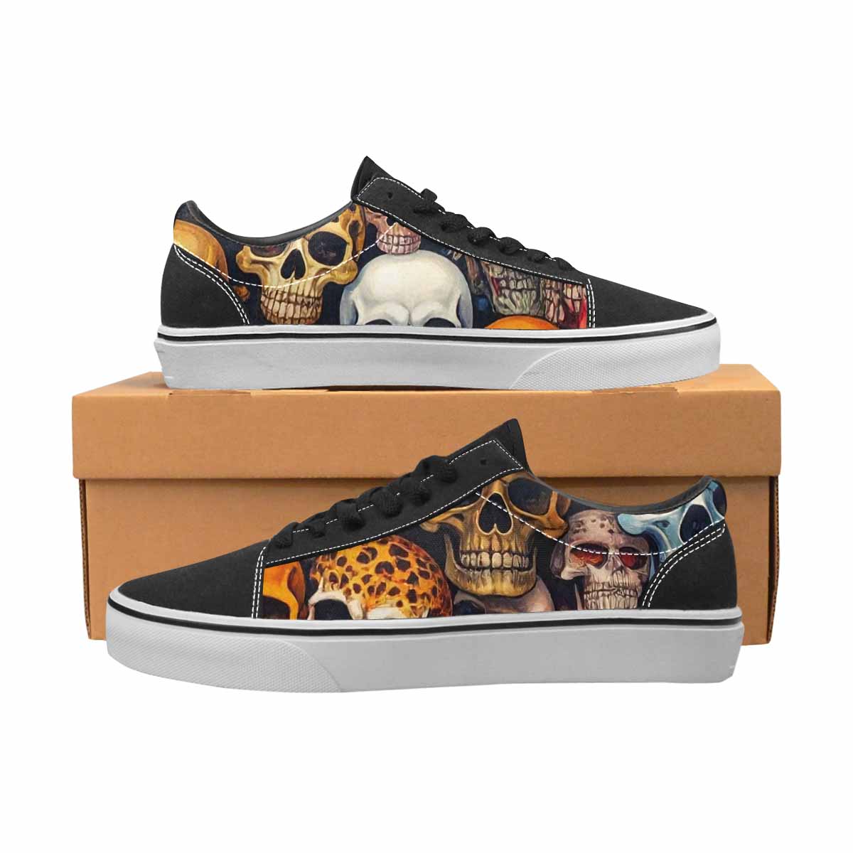 WOMEN'S Skulls Lace-Up Canvas Dreamcore Shoes