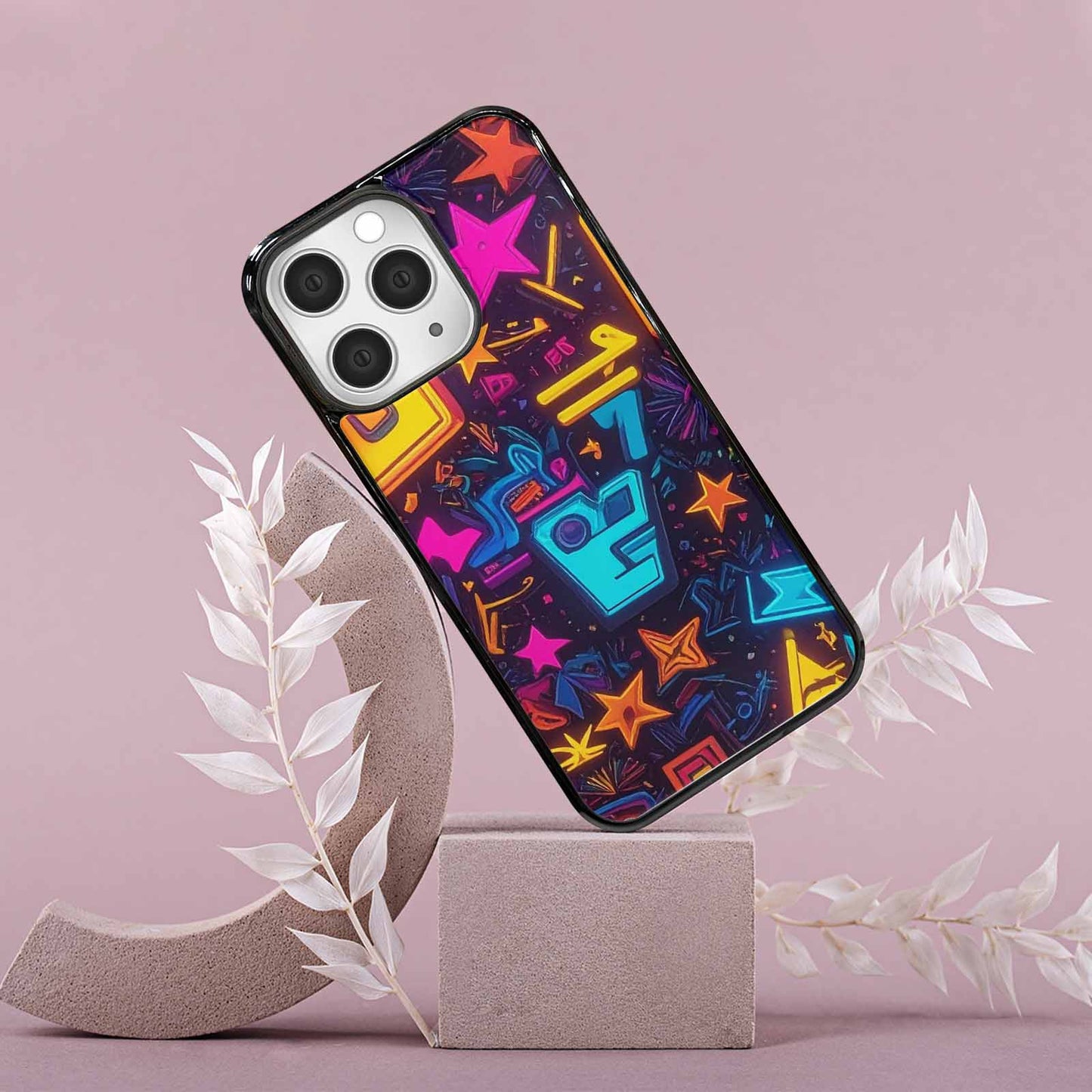 iPhone 15 Pro Max Case — 80s Retro Motif 80s Retro Motifs, Custom Print Case Cover