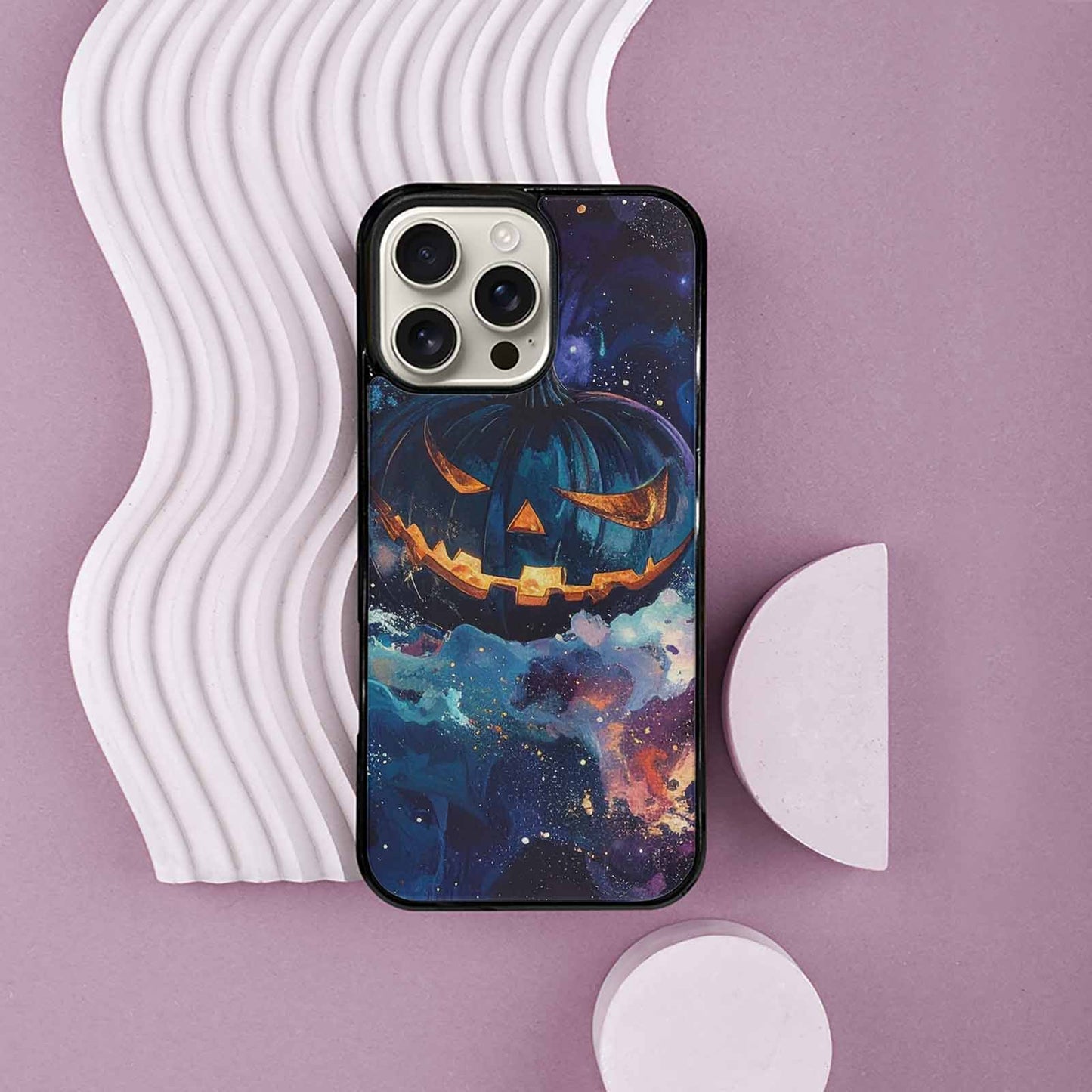 iPhone 16 Pro Max Case — Eamless Repeating Pattern Of Overlapping Pumpkin, Custom Print Case Cover