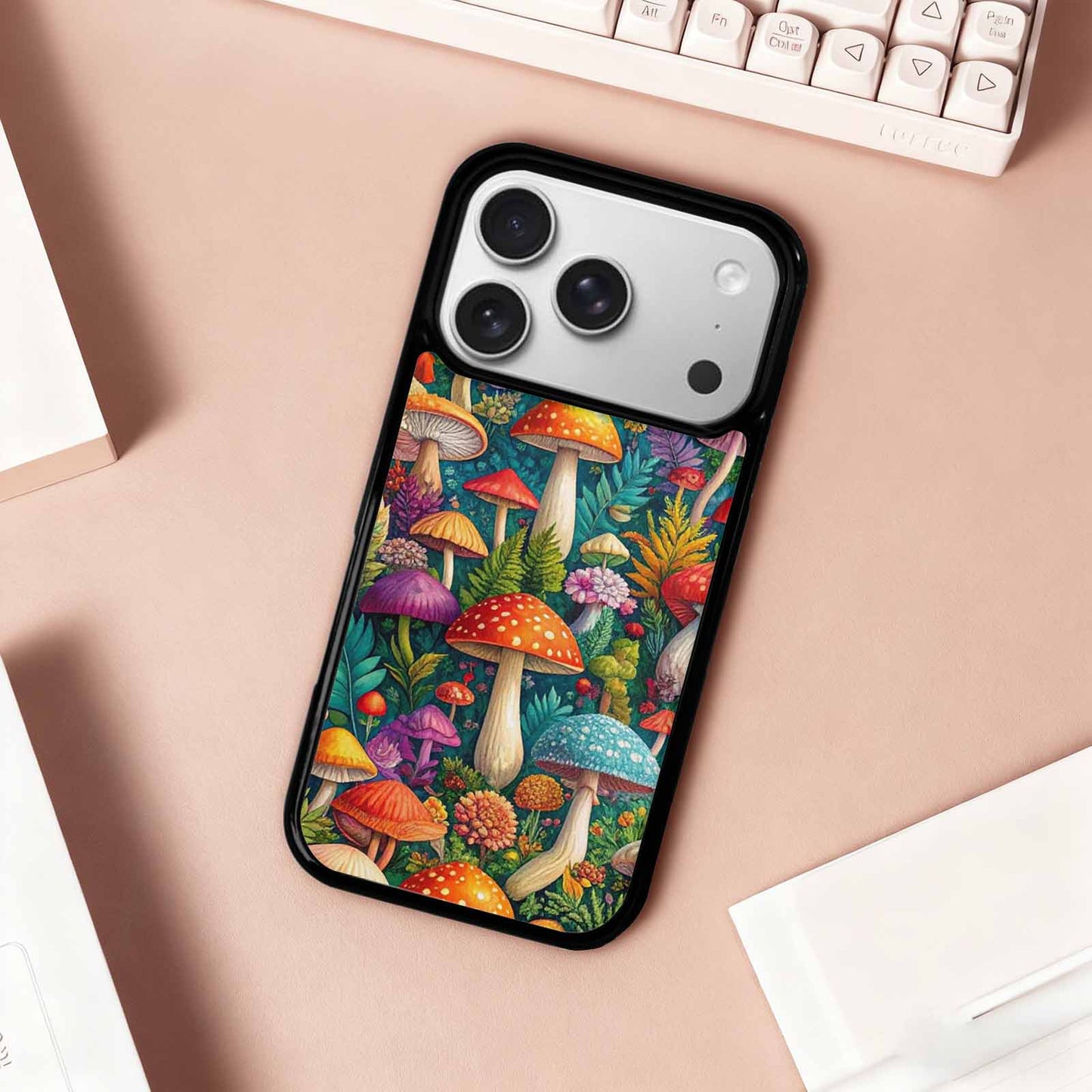 iPhone 17 Pro Case — Mushrooms Botanicalmushrooms P Xsd Floral, Custom Designed Case Cover