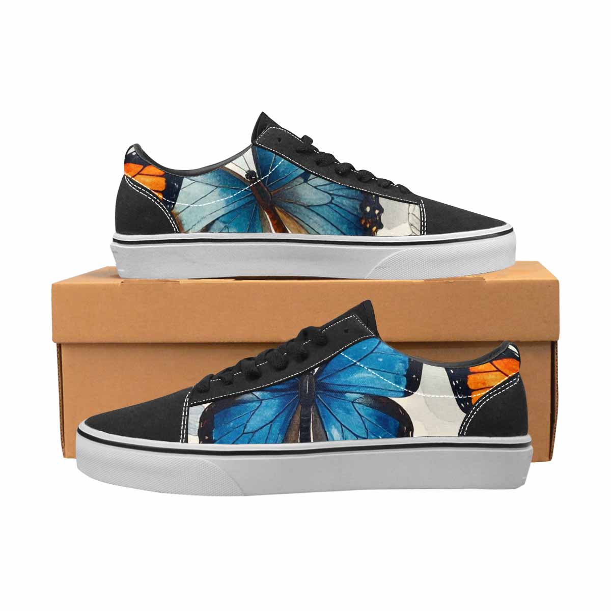 MEN'S Butterfly Wing Canvas Lace-Up Y2K Custom Shoes