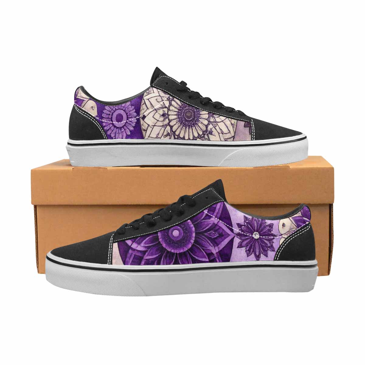 WOMEN'S Mandala Canvas Lace-Up Cottagecore Custom Shoes