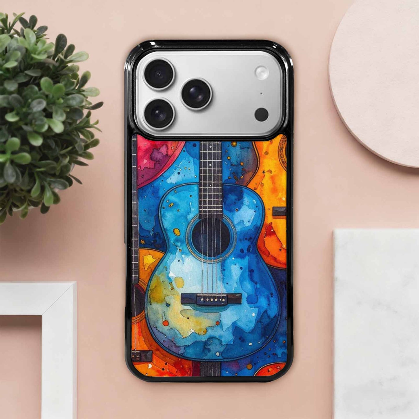 iPhone 17 Pro Max Case — Watercolor Smiley Face Watercolor Abstract, Custom Designed Case Cover