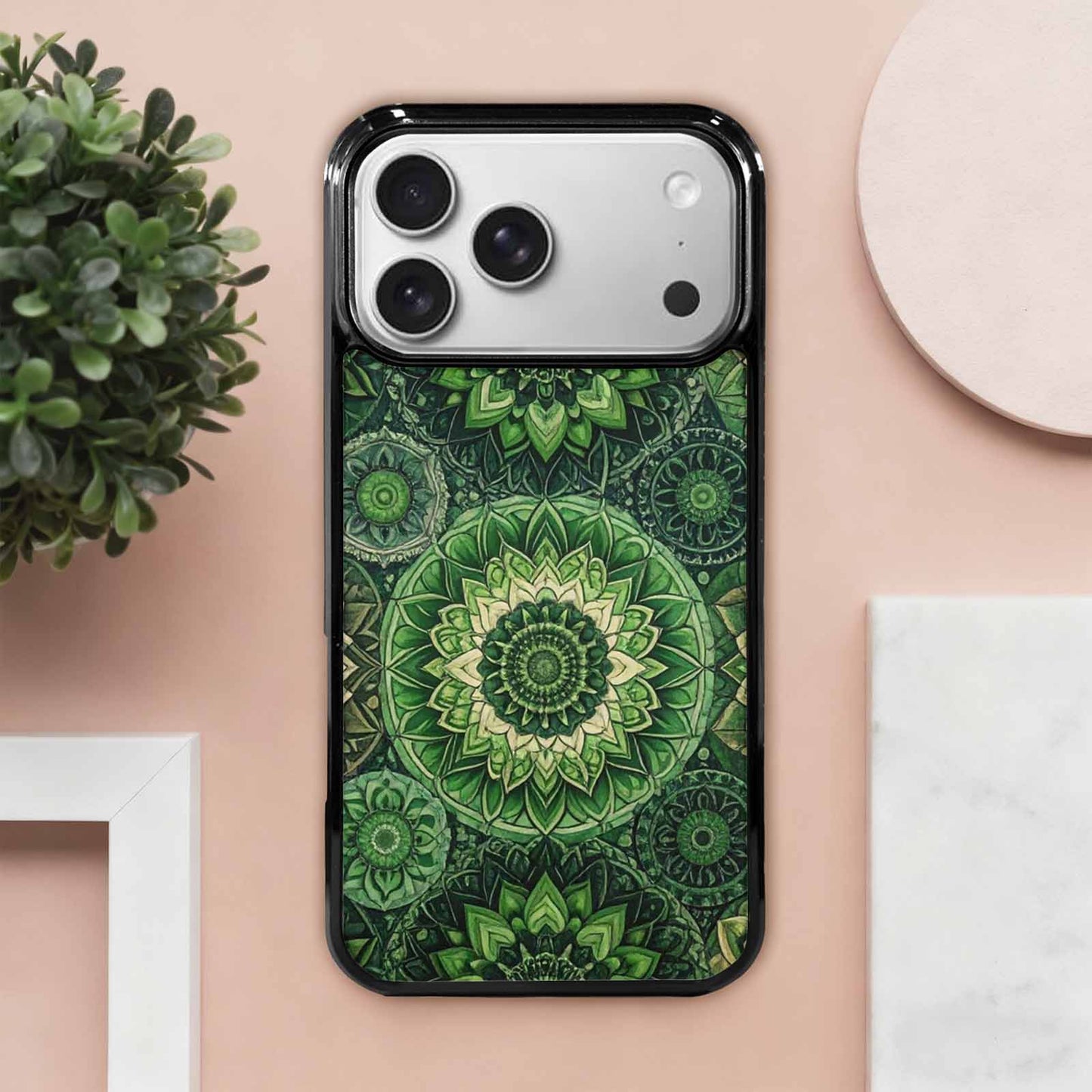 iPhone 17 Pro Max Case — Small Mandala Pattern, Randomly Floral, Original Design Phone Case