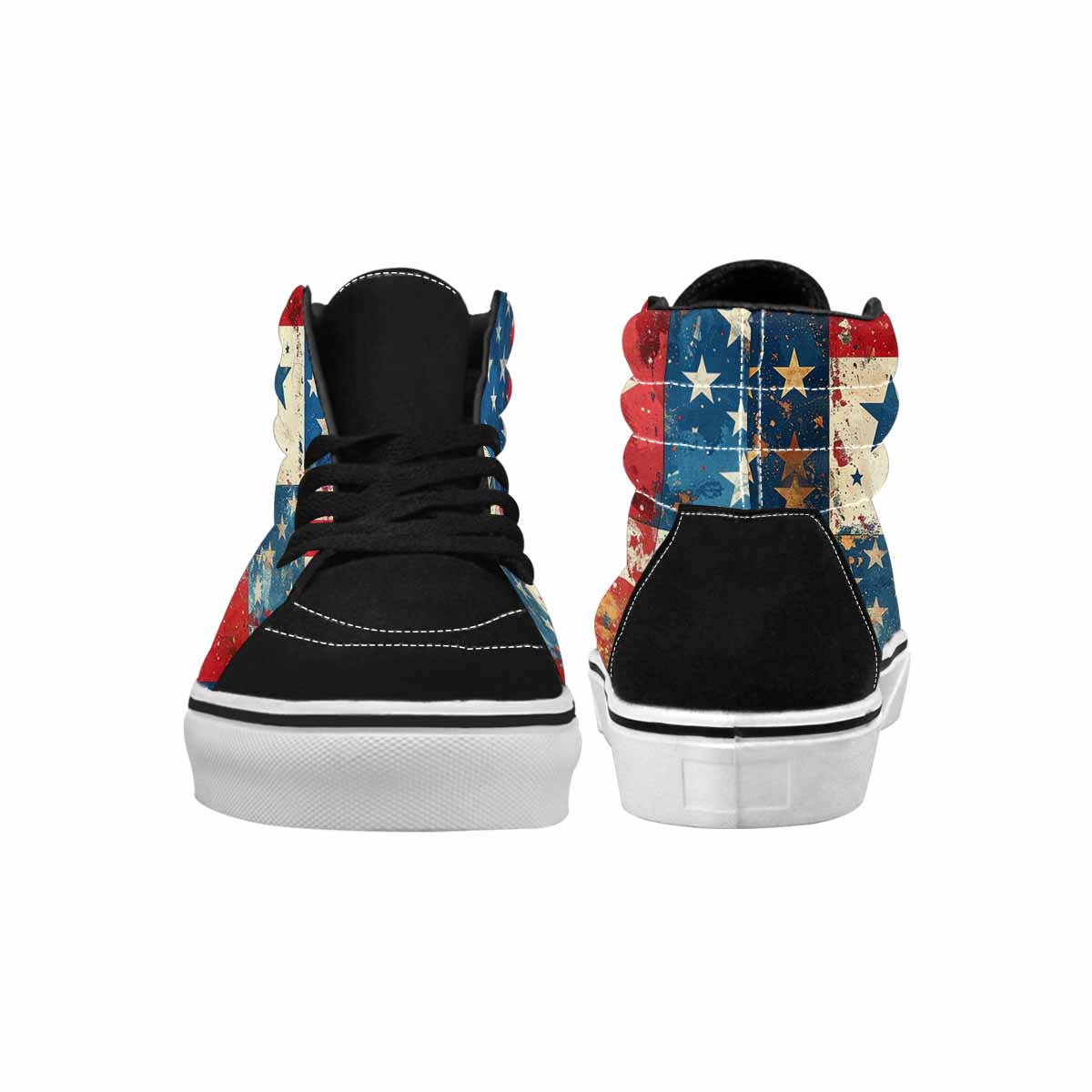 MEN'S American Flag Stars High Top Canvas Grunge Shoes