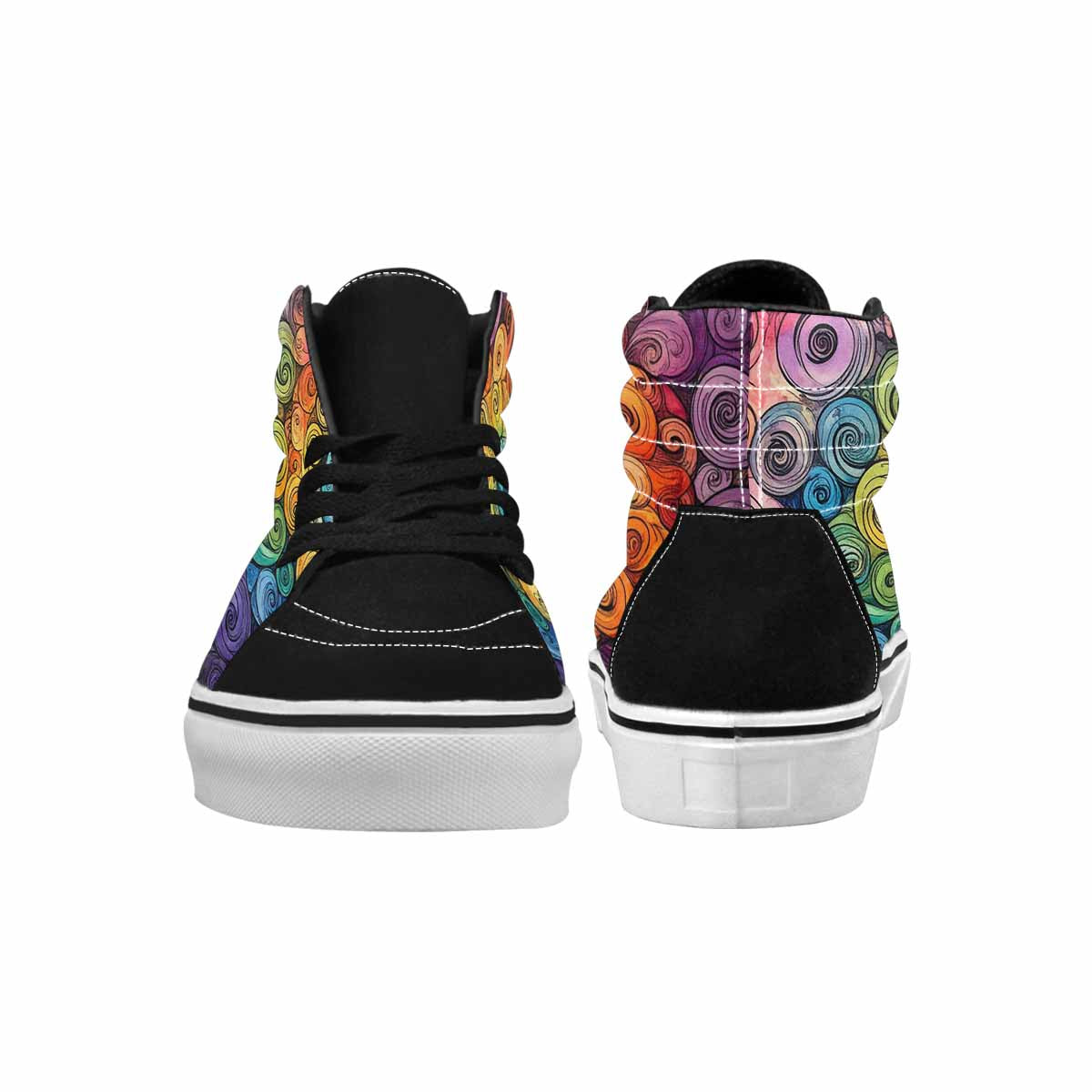 MEN'S Tie High Top Canvas Y2K Custom Shoes
