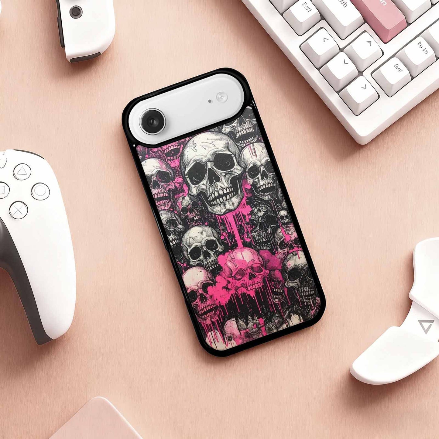 iPhone 17 Air Case — Black Pink Ink Rainbow From Gothic, Customized Protective Case