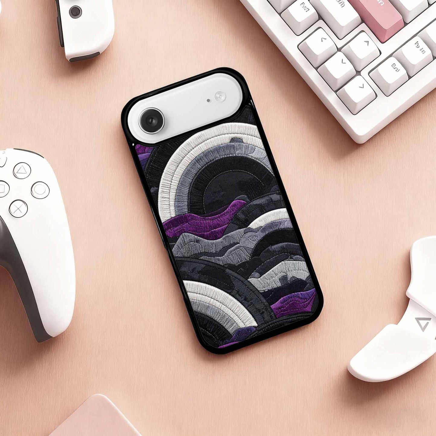 iPhone 17 Air Case — Vivid Camo Asexual Pride Camo, Unique Phone Case Design