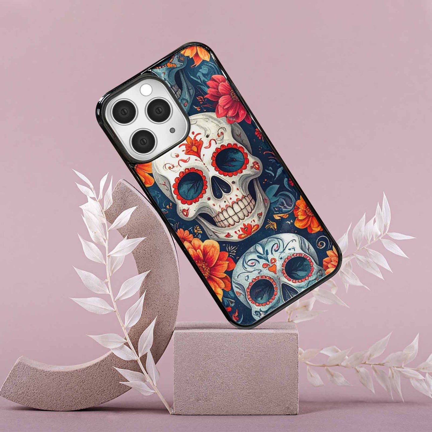 iPhone 15 Pro Max Case — Marble Skull Custom, Custom Print Case Cover