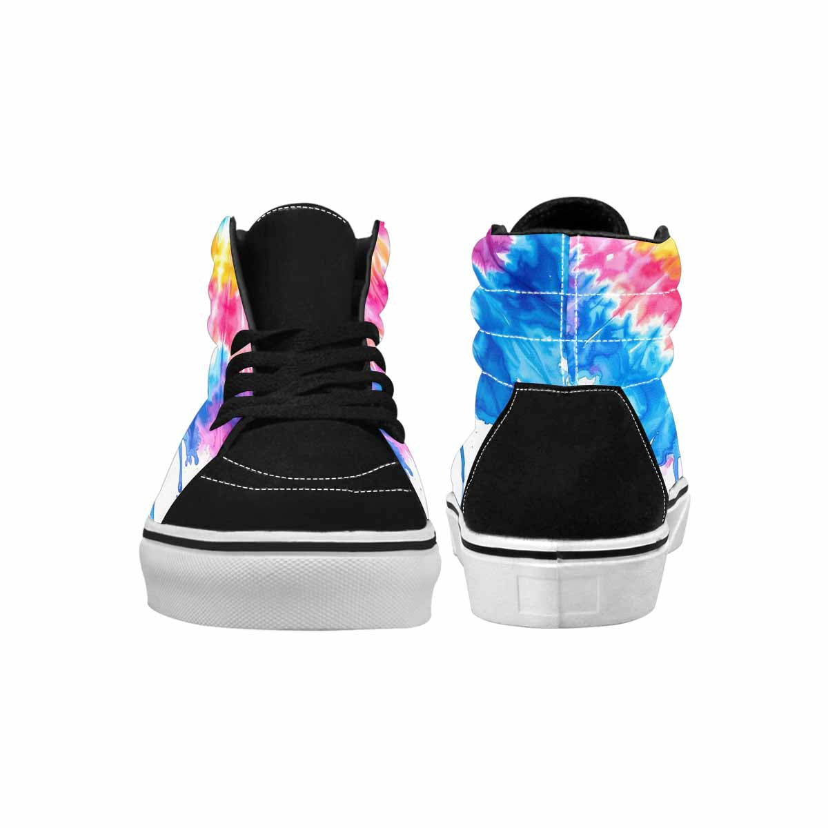 WOMEN'S Tie Dye Drip High Top Canvas Dreamcore Custom Sneakers