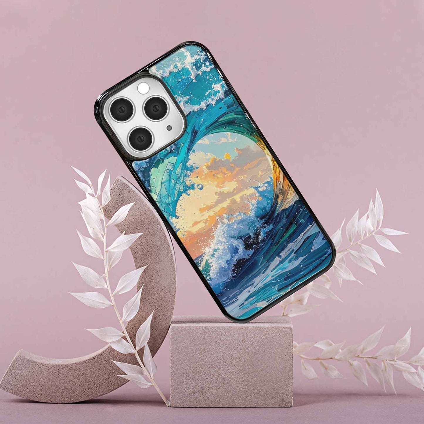 iPhone 15 Pro Max Case — Wave Crest Splash Wave Crest Splash, Customized Protective Case