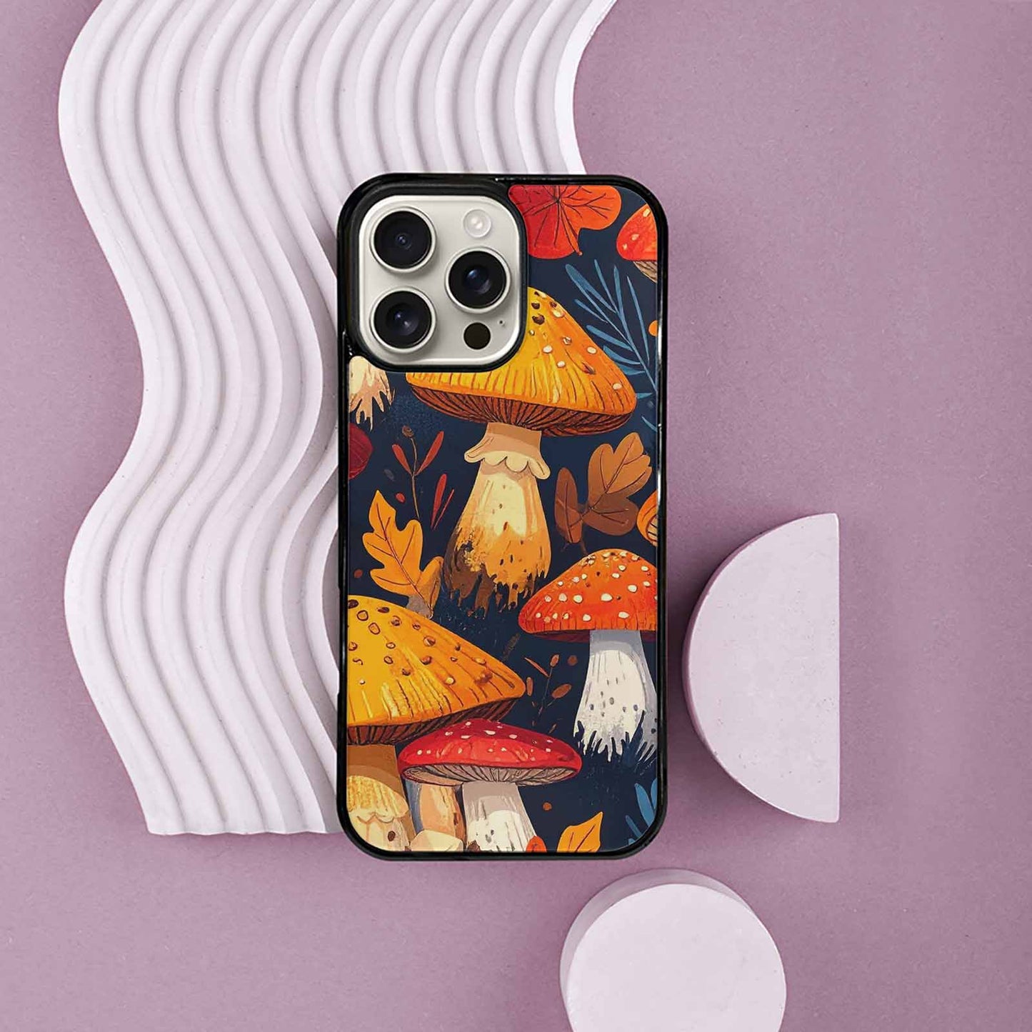 iPhone 16 Pro Max Case — Bold Autumn Mushroom Bold Autumn Mushroom, Original Design Phone Case