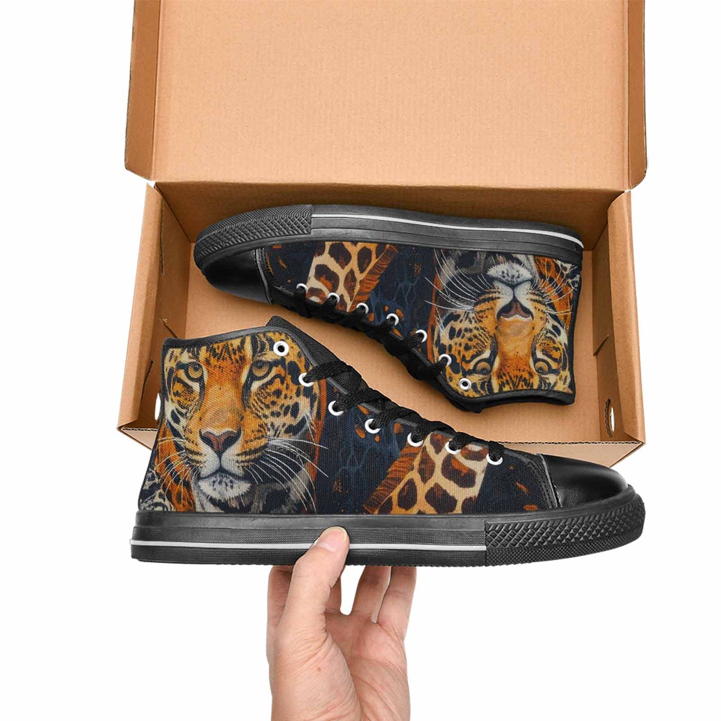 MEN'S Animal Print High Top Canvas Grunge Shoes