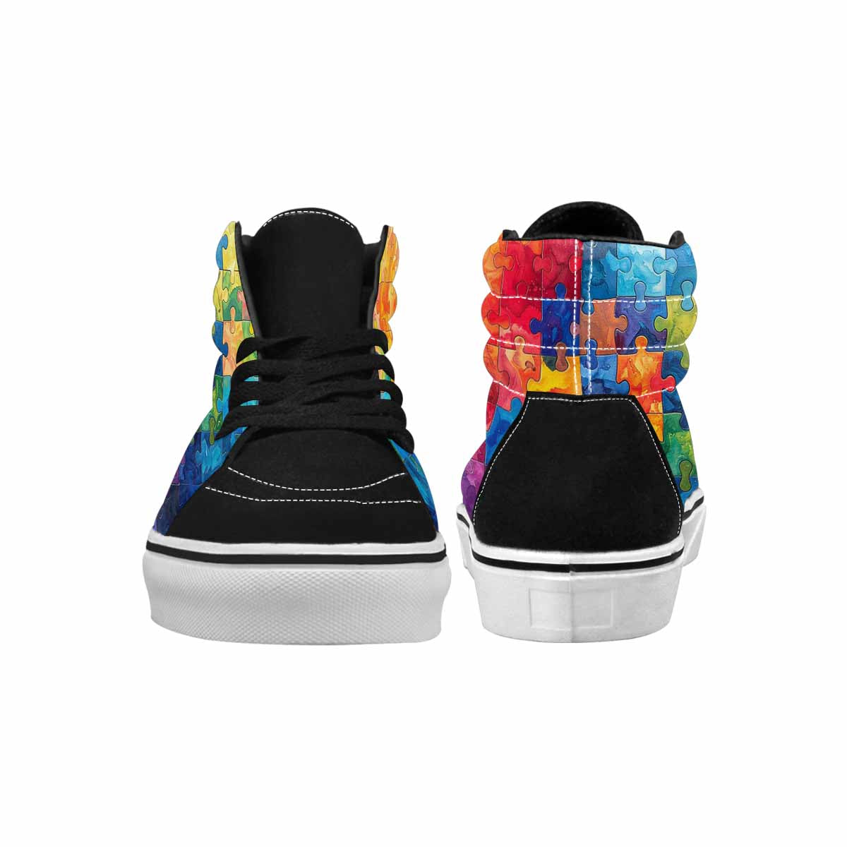 MEN'S Autism Puzzle Pieces High Top Canvas Dreamlike Shoes
