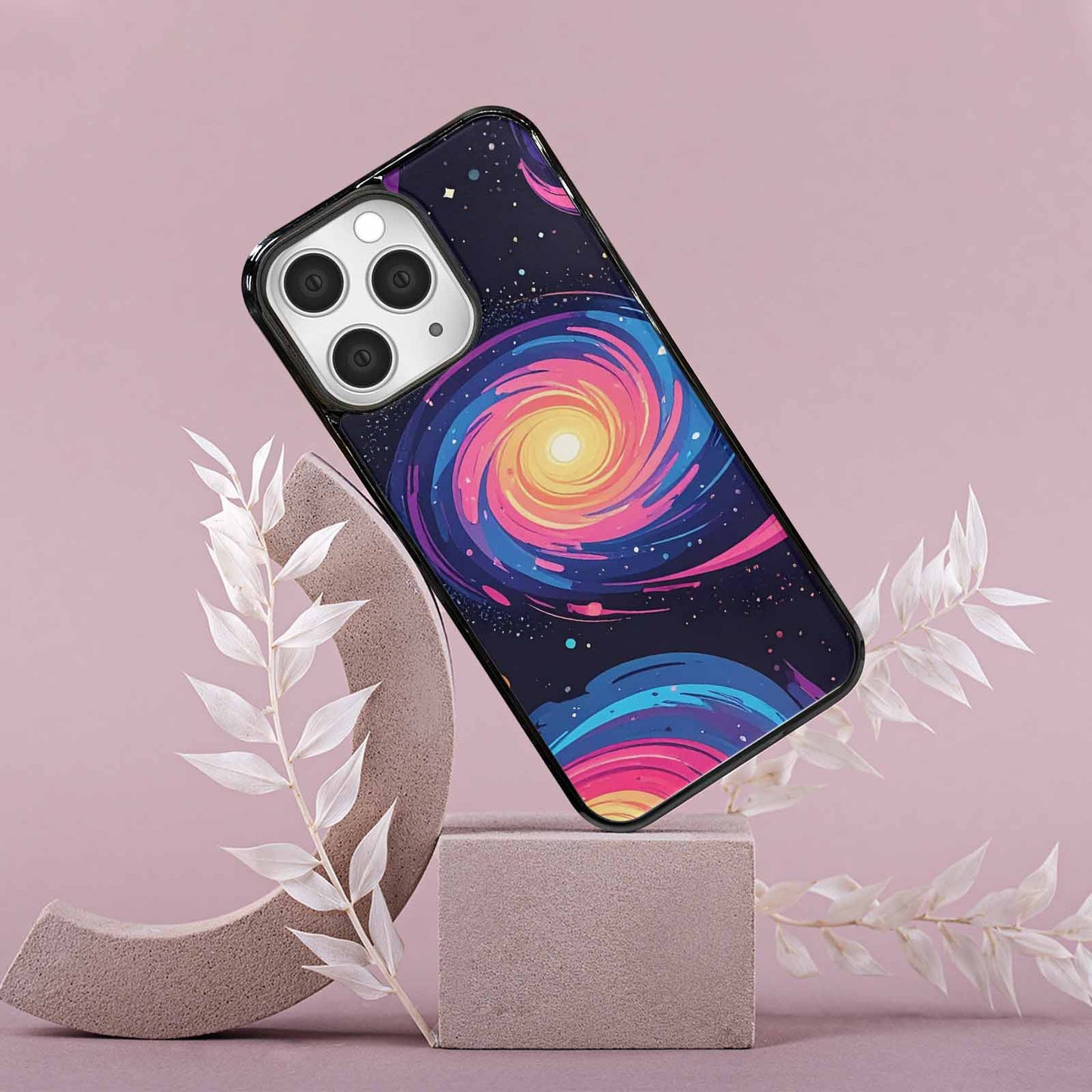 iPhone 15 Pro Max Case — Love Wins Galaxy Seamless Pattern Vibrant, Custom Made Phone Cover