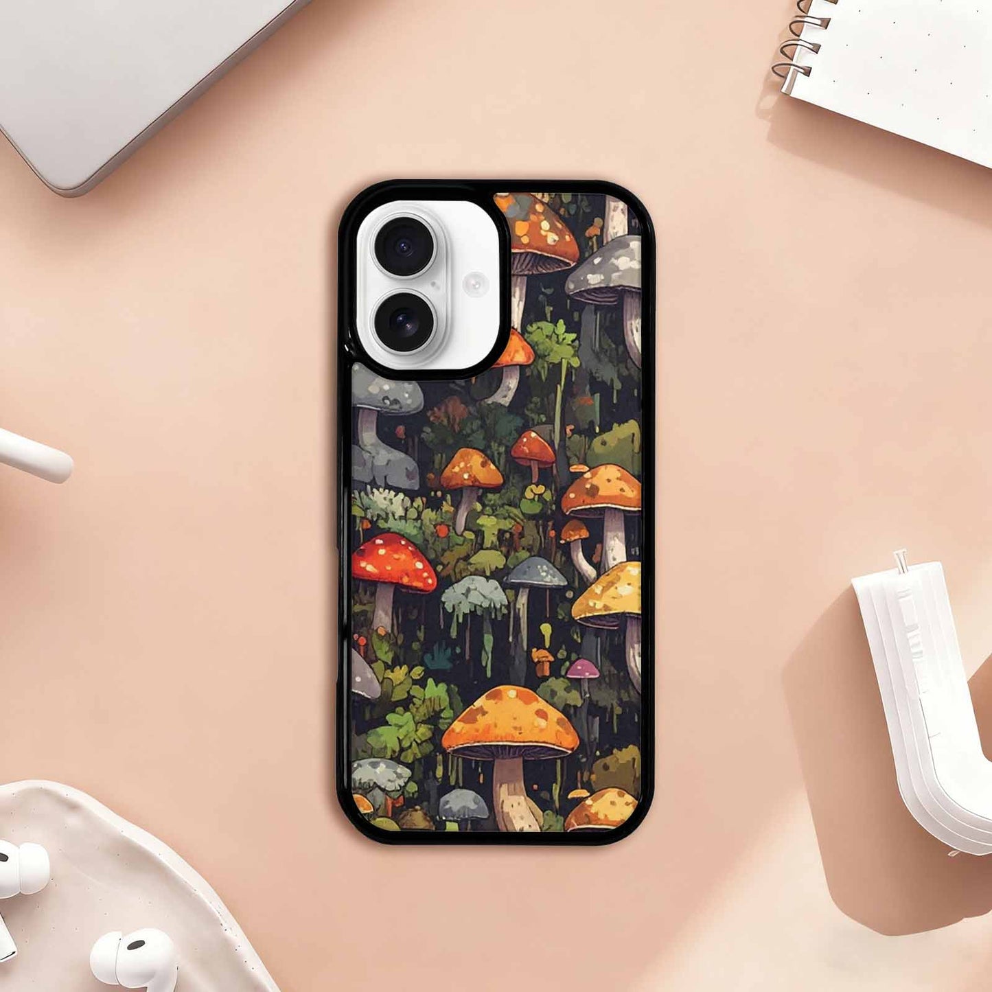 iPhone 17 Case — Mushrooms Camomushrooms Patter Fcc Camo, Custom Art Phone Cover