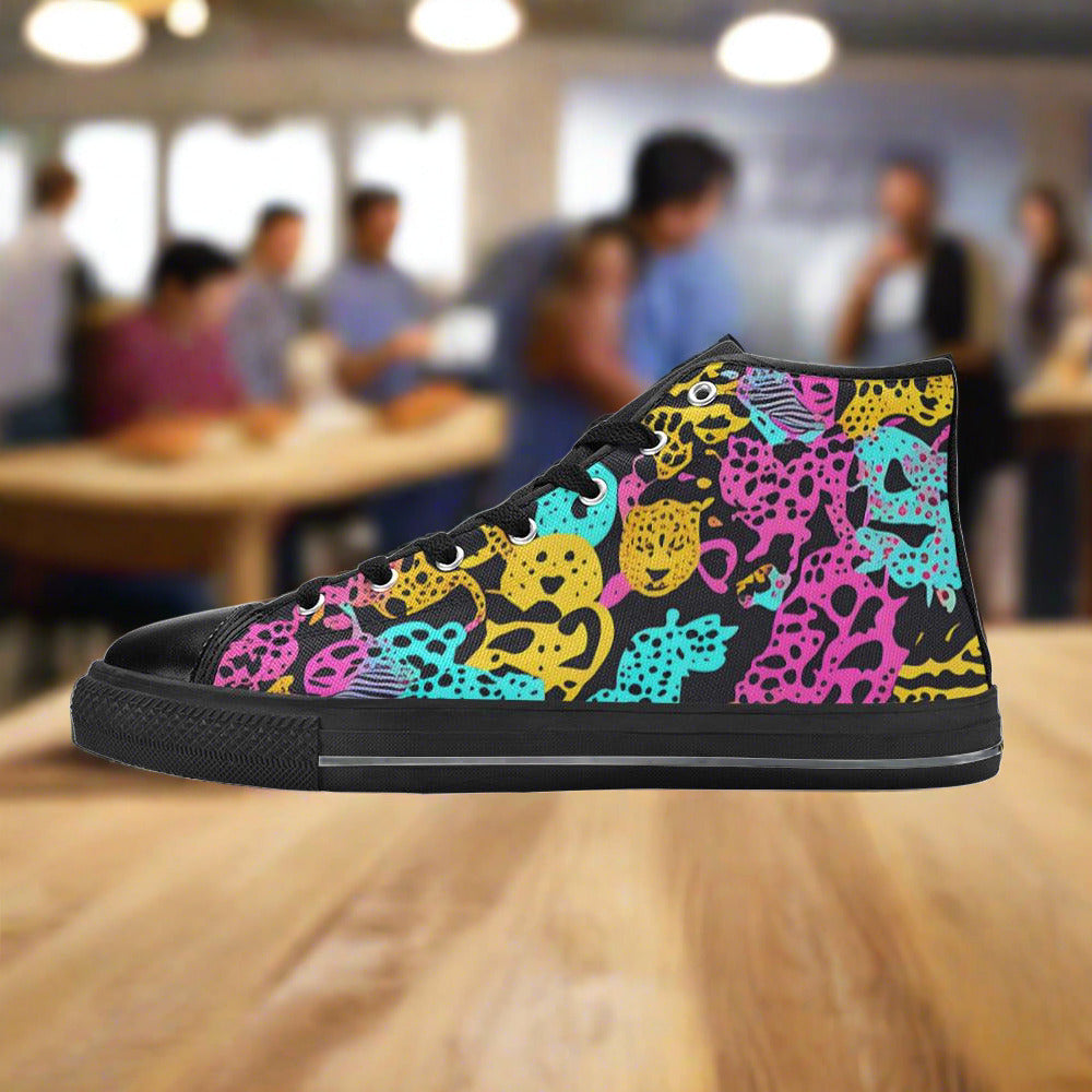 Butterfly Rainbow Jewel Rich Unique MEN Bold Art - Freaky Shoes | Custom Art Sneakers