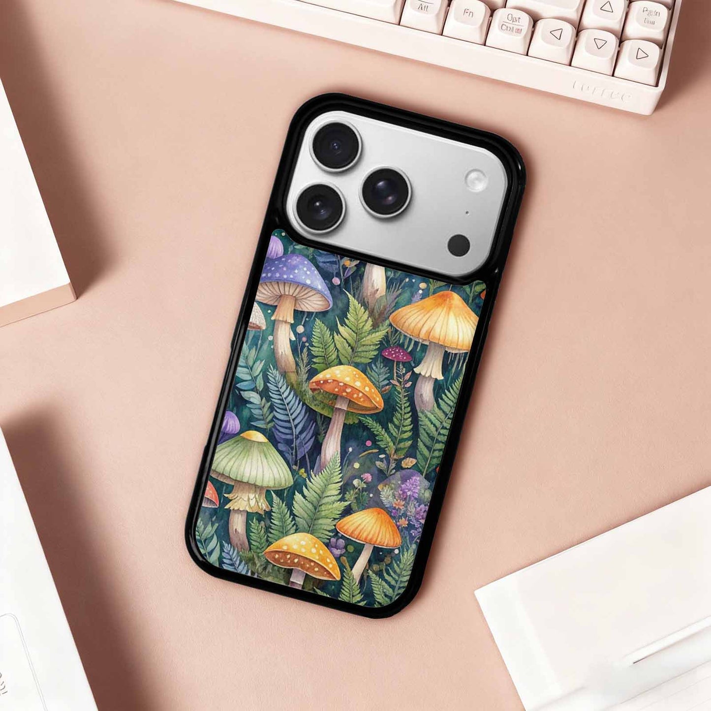 iPhone 17 Pro Case — Mushrooms Botanicalmushrooms P Floral, Personalized Phone Case