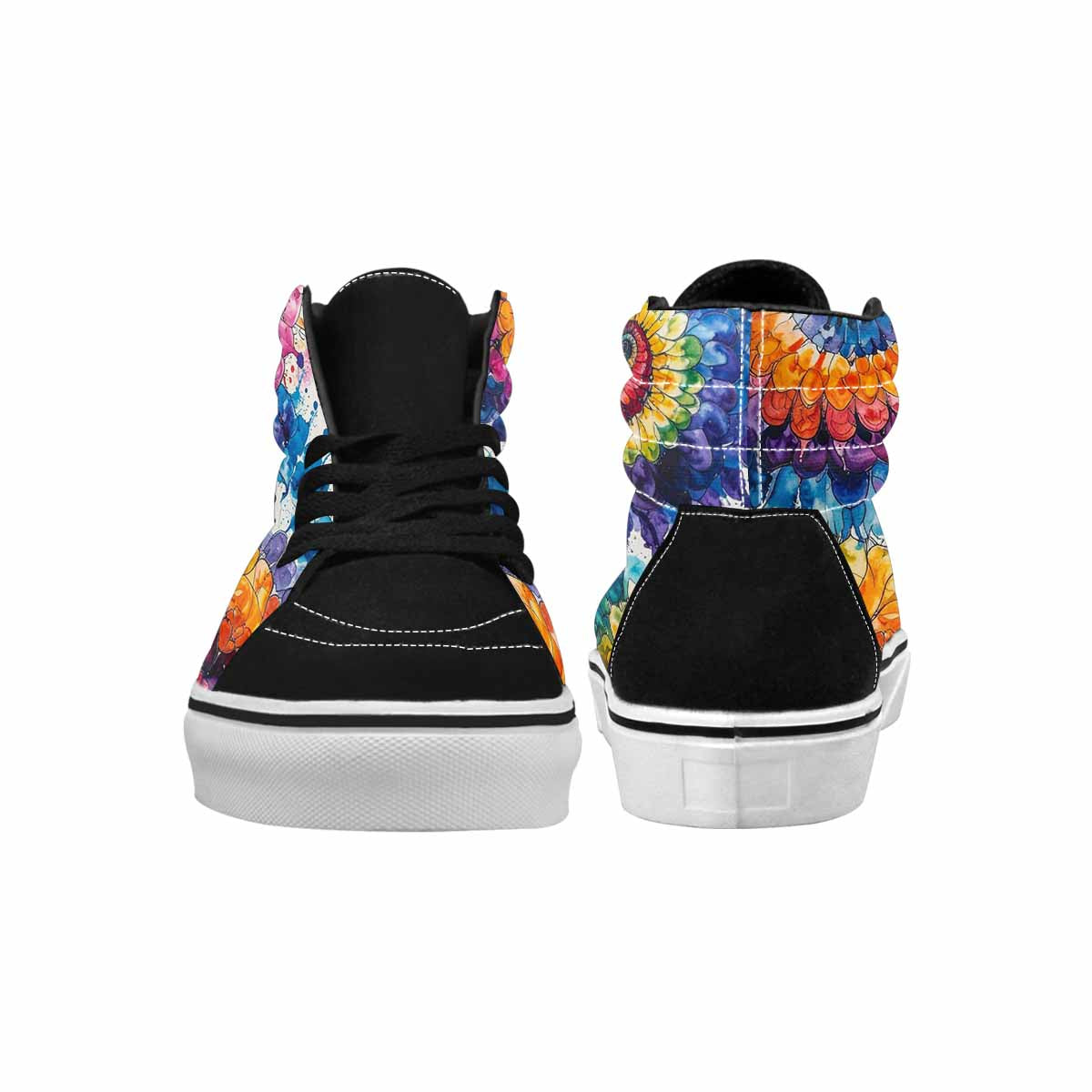 MEN'S Tie High Top Canvas Vibrant Chaos Sneakers